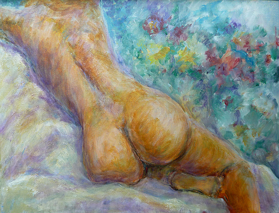 naakten schilderij liggend vrouwelijk naakt